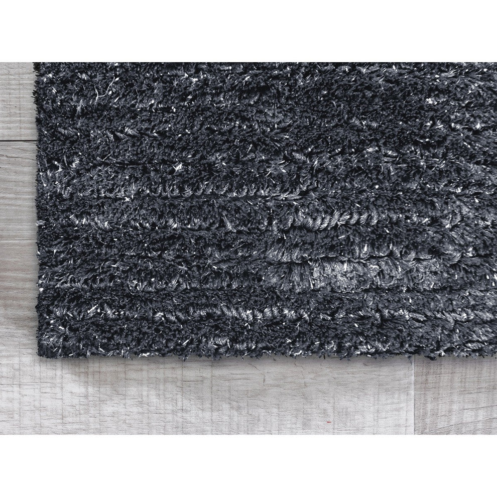 2" x 8" Gray Modern Shimmery Runner Rug