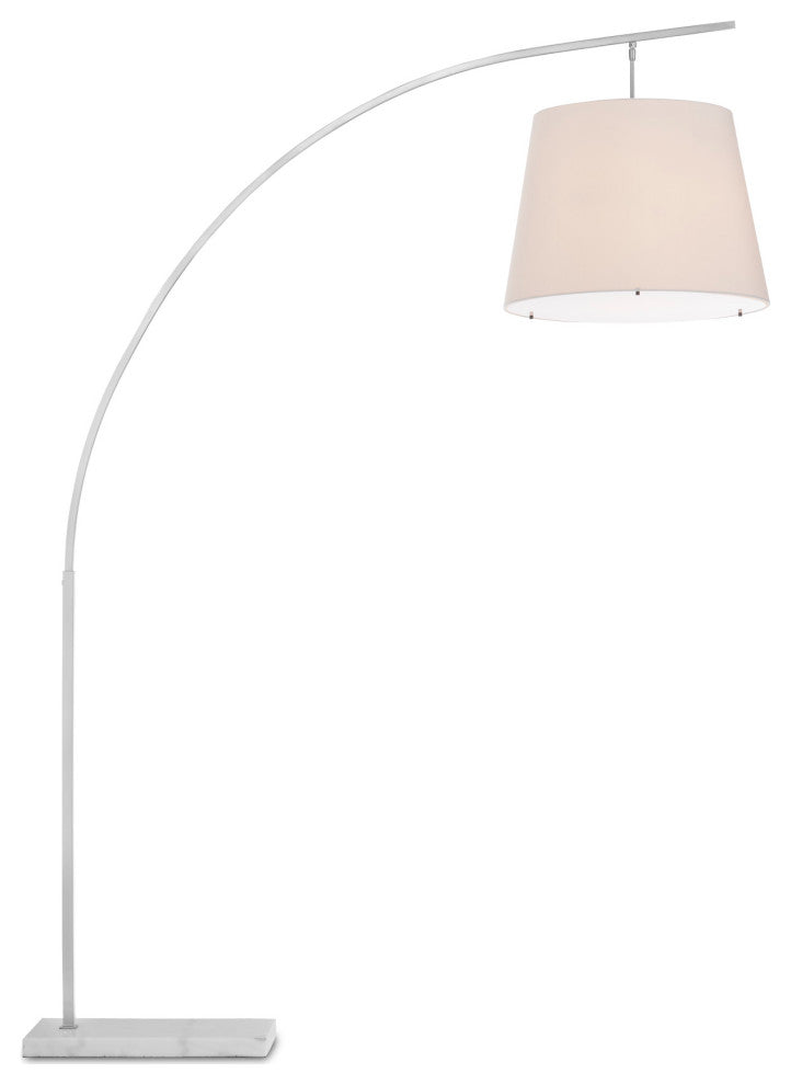 Cloister Large Nickel Floor Lamp