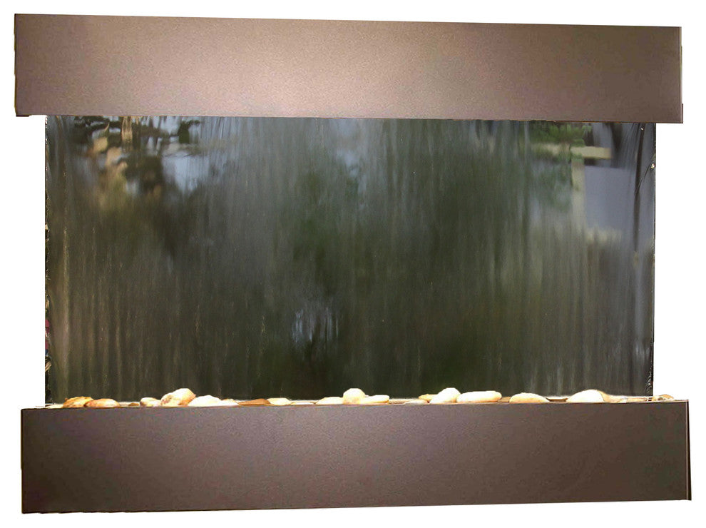 Reflection Creek Water Feature by Adagio, Silver Mirror, Antique Bronze