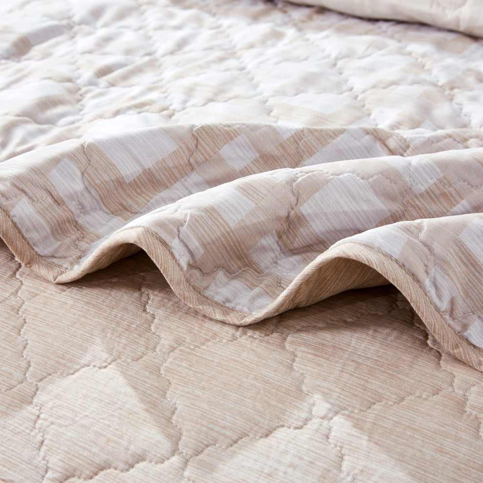 Austin Geo Quilted 7 Piece Bed Spread Set, King