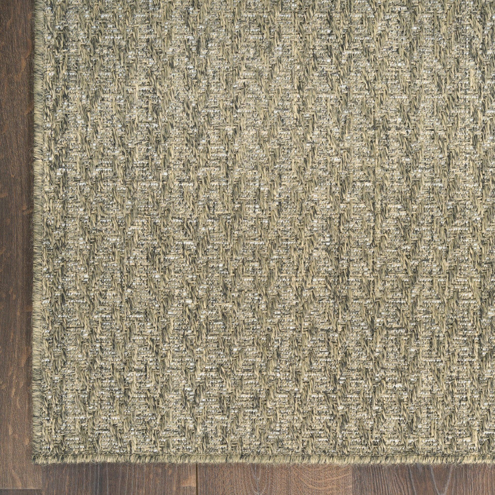 Nourison Tulum 2' x 6' Olive Outdoor Rug