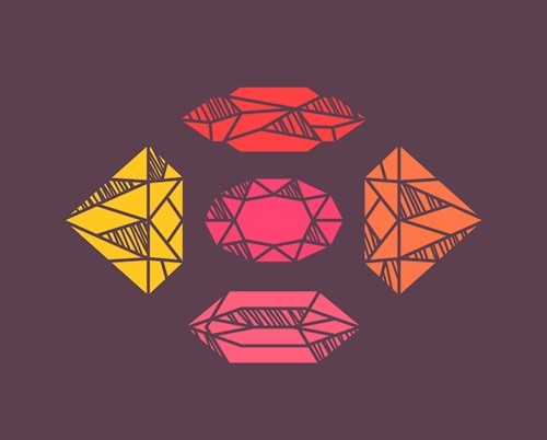 "Gemstone Soiree" Woven Blanket 60"x50"