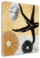 22" Golden Seashell Treasures  Giclee Wrap Canvas Wall Art