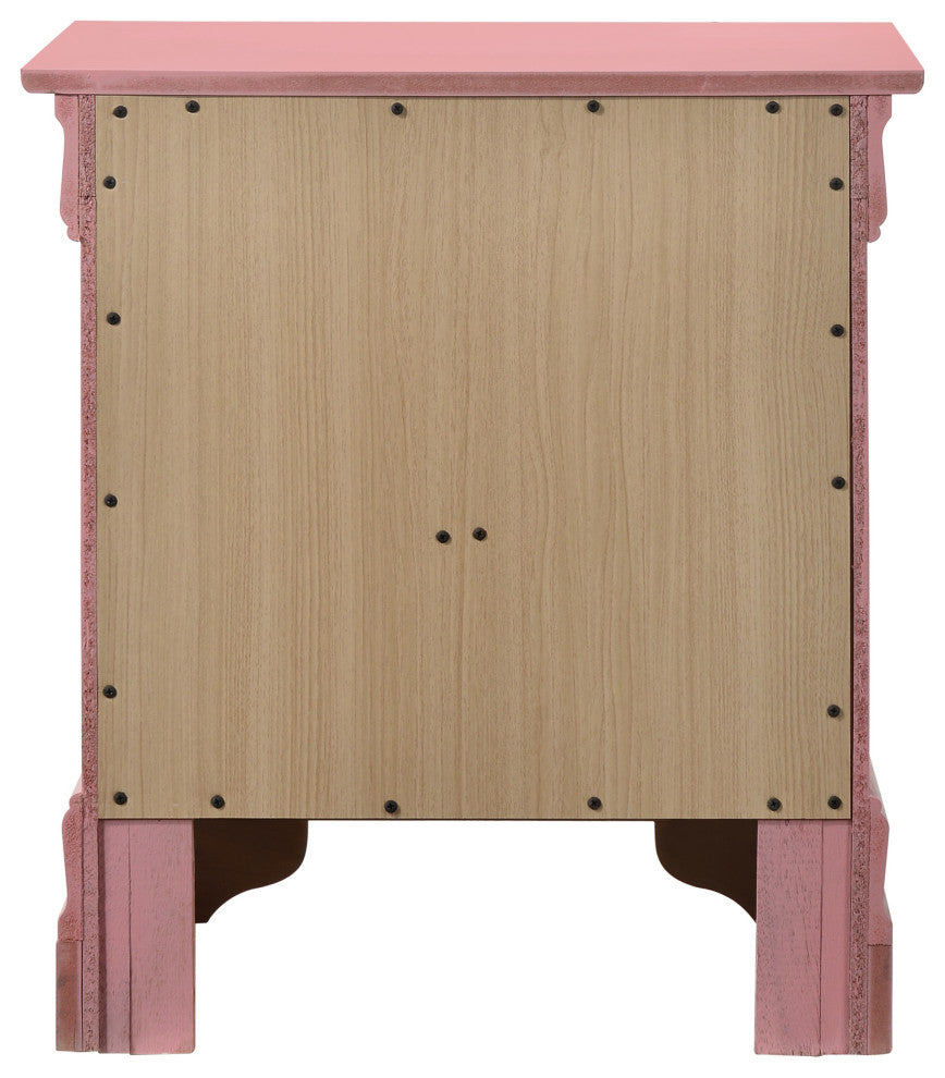 Louis Phillipe Nightstand, Pink