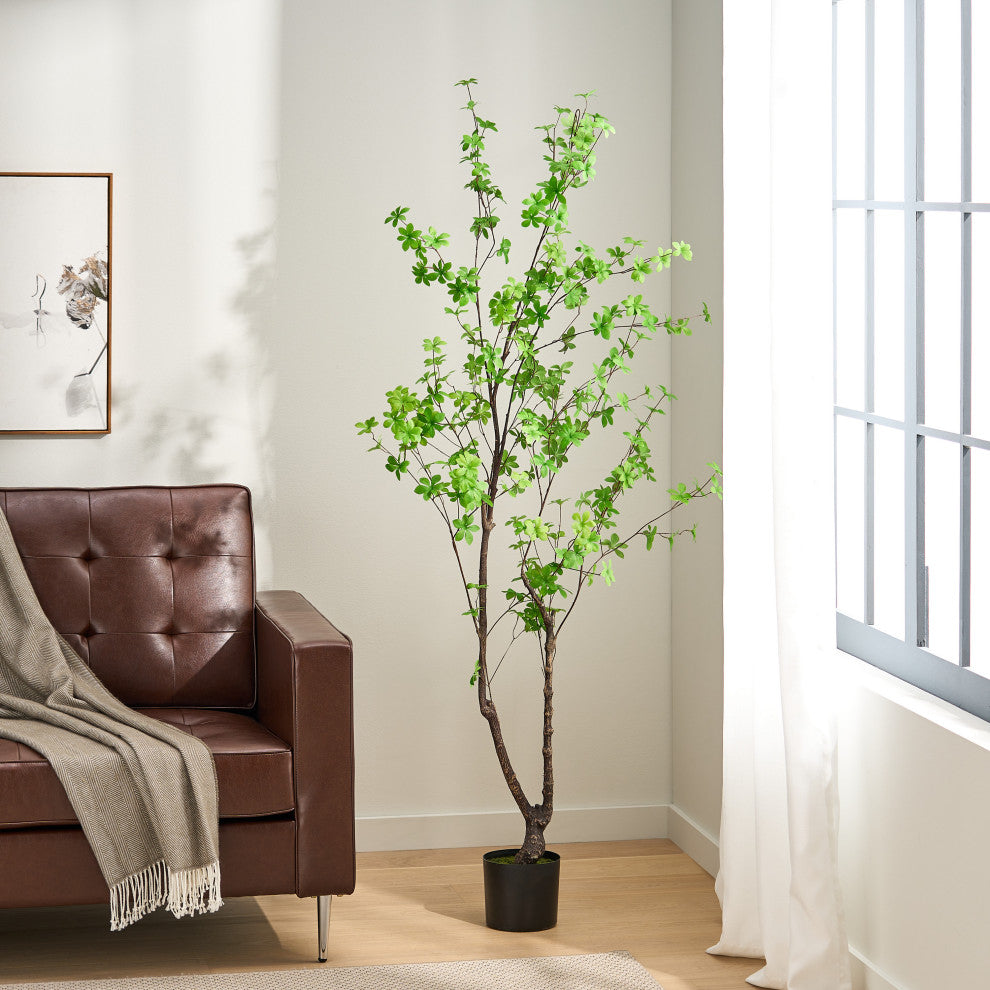 Monadnock Artificial Enkianthus Tree, Green, 35.4wx35.4dx70.9h