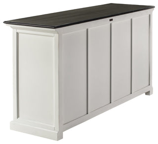 Classic White and Black Halifax Contrast Buffet with 4 Baskets