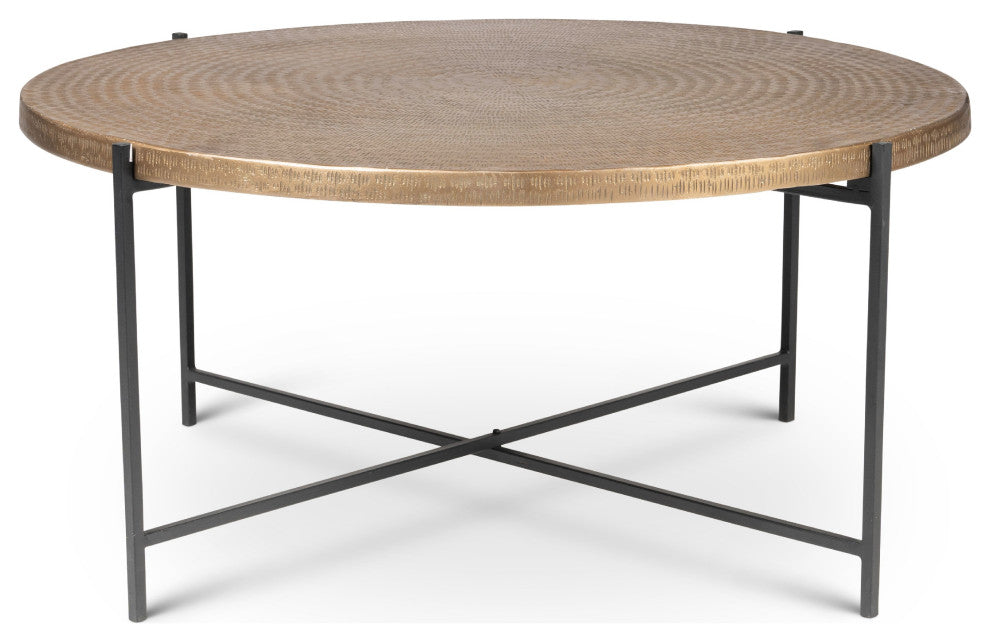 Elements Navi Coffee Table Antique Brass