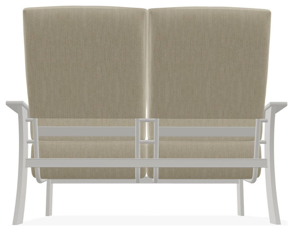 St. Catherine Deep Seat Outdoor Loveseat, Huskie/Snow