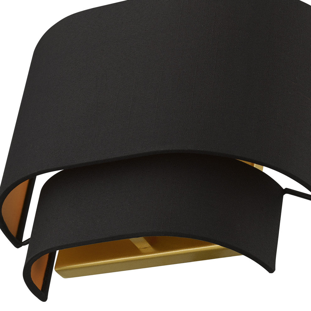 Livex Lighting Sentosa 1-Light Black Sconce