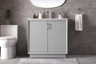 36" SIngle Bathroom Vanity, Grey