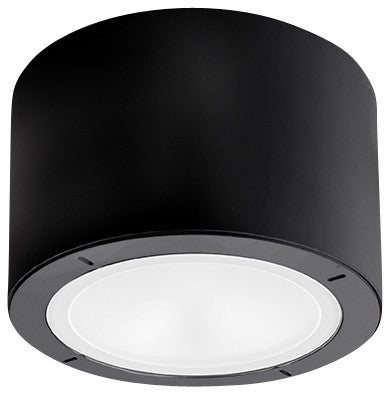 Modern Forms Vessel LED Flush Mount Outdoor Ceiling Lighting, Black