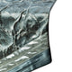 Table Runner Blue Jacquard Silk, Beaded, Foil Tassels - Hexagonal Foil