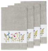 Serenity 4-Piece Embellished Bath Towel Set, Light Gray