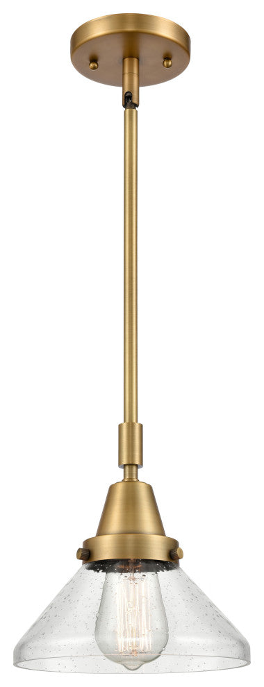 Innovations Lighting 447-1S-BB-G4474-LED Caden 1 Light 8" Mini Pendant