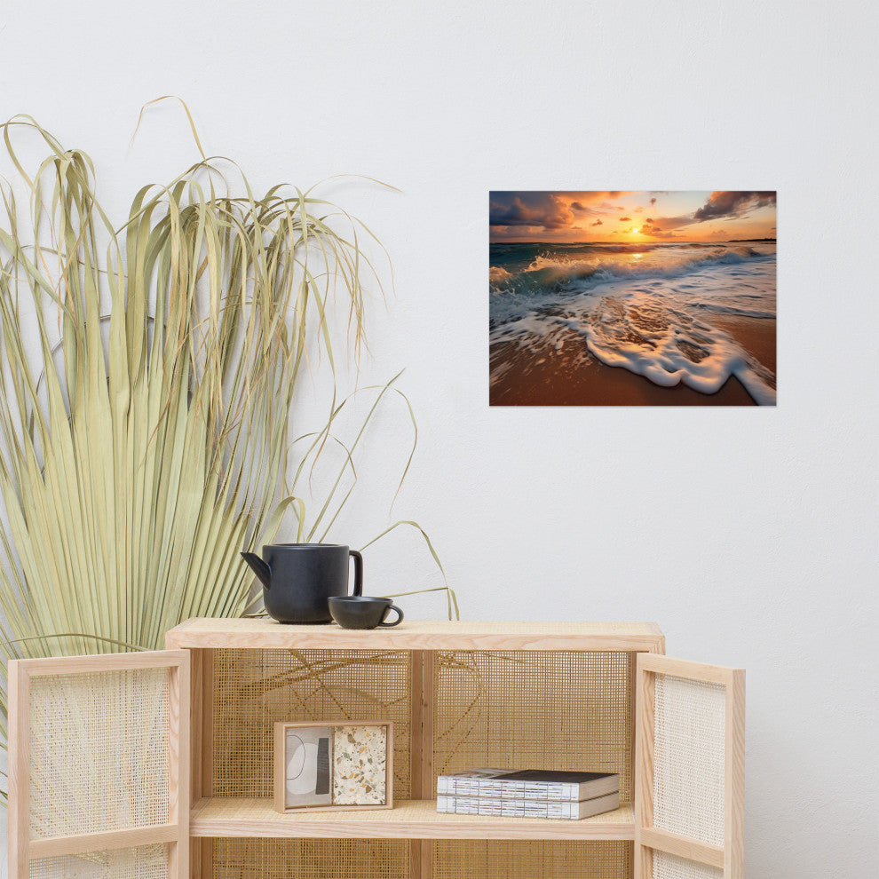 Coastal Artwork: California Dreamin' Photorealistic Digital Art Loose, 18" X 24"