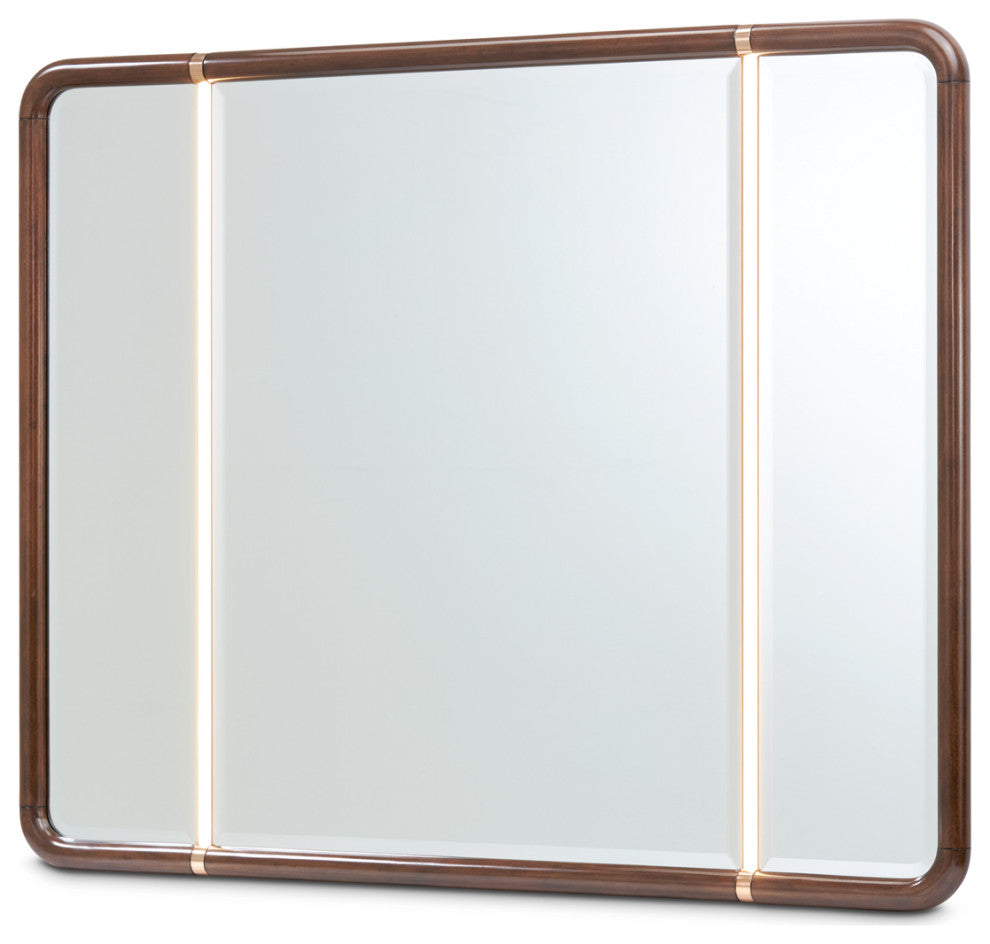 Mason Park Dresser with Mirror, Umber Brown