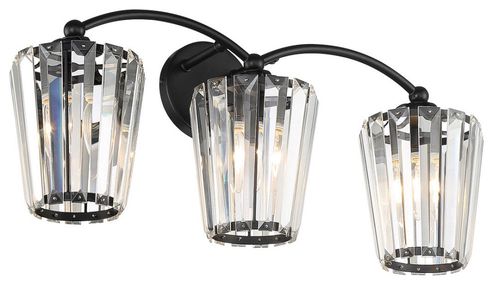 3-Light Vanity, Black
