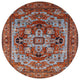 Ahgly Company Indoor Round Mid-Century Modern Area Rugs, 6' Round