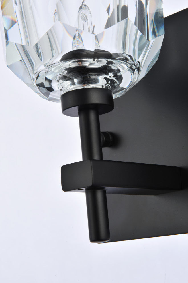 1 Light Wall Sconce, Black