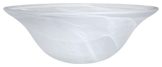 23140-11 Replacement Etched Alabaster Torchiere Lamp Glass(42mm) Shade