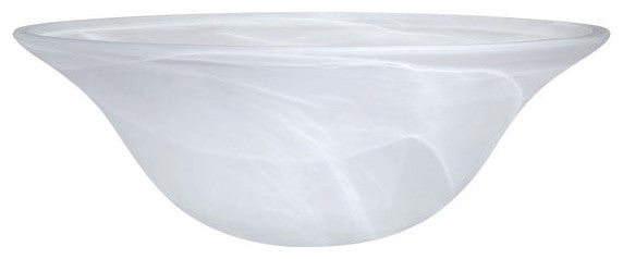 23140-11 Replacement Etched Alabaster Torchiere Lamp Glass(42mm) Shade