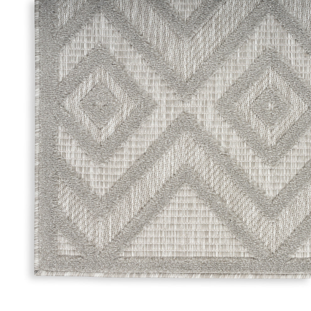 Nourison Versatile 4' x 6' Silver Grey Modern Area Rug