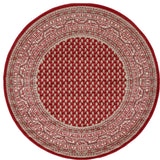 Unique Loom Red Allover Williamsburg 5' Round Rug