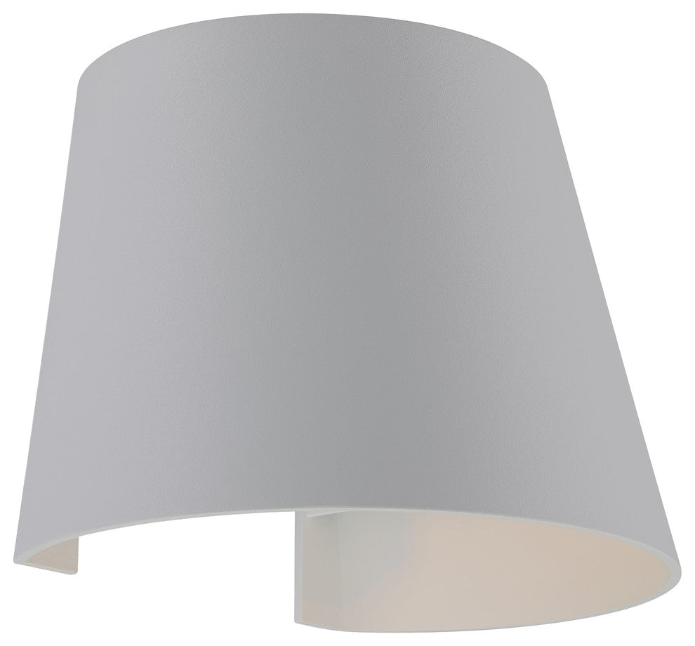 Cone Marine Grade Adjustable Wet Location LED Wallwasher, Satin Finish