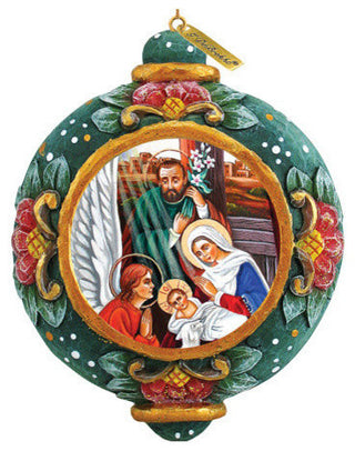 Hand Painted Scenic Ornament