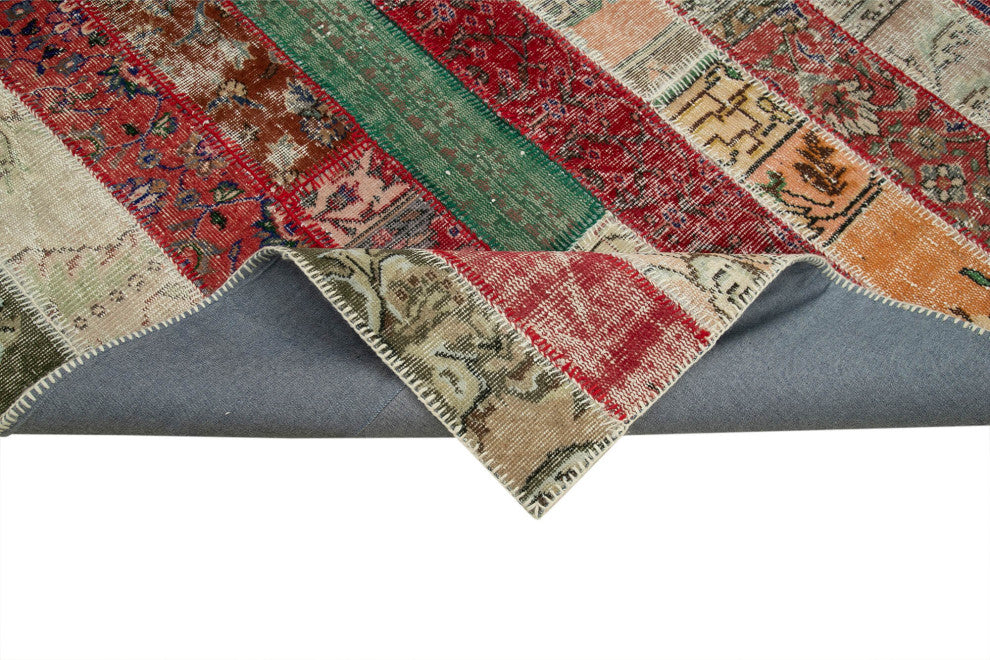 Rug N Carpet - Handmade Anatolian 6' 8" x 9' 10" Rustic Patchwork Area Rug