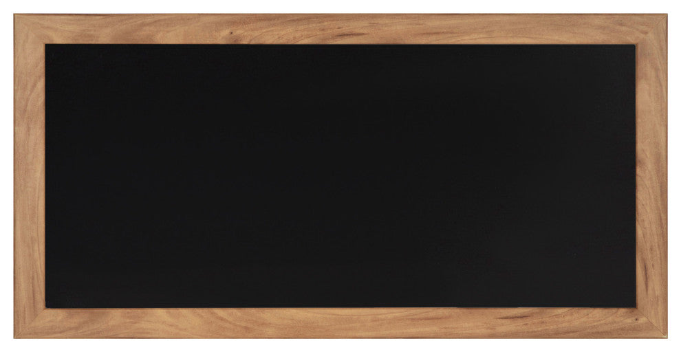 Wyeth Framed Magnetic Chalkboard, Brown 13x26