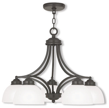 Somerset Dinette Chandelier, English Bronze