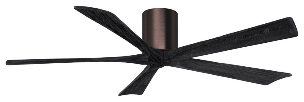 Matthews Fan, Irene-5H Ceiling Fan, Brushed Bronze, 60", Matte Black