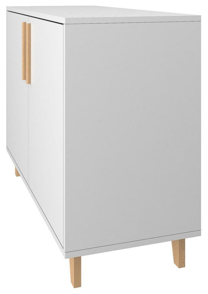 Herald Double Side Cabinet in White