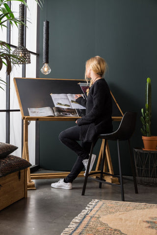 Black Counter Stool (2) | Dutchbone Franky