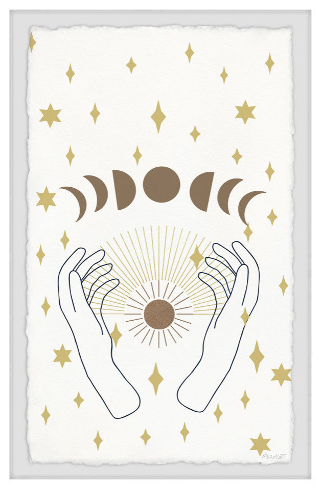 "Dark Moon Magic" Framed Painting Print, 30x45