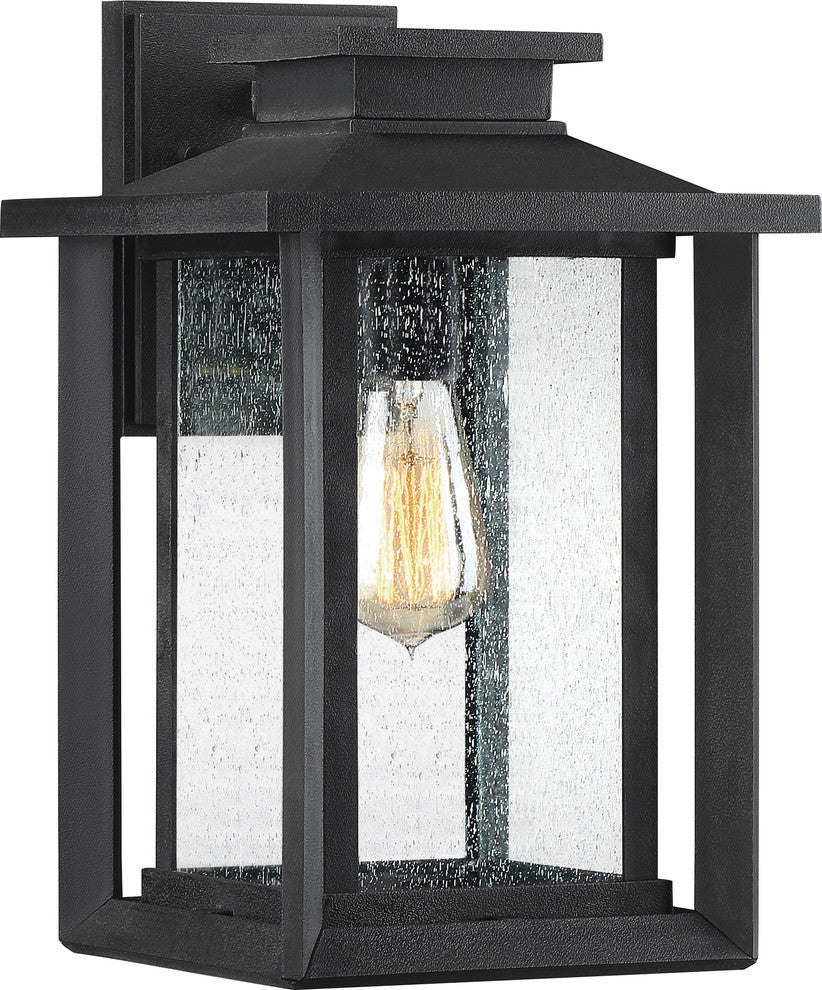 Quoizel WKF8409EK One Light Outdoor Wall Lantern Wakefield Earth Black