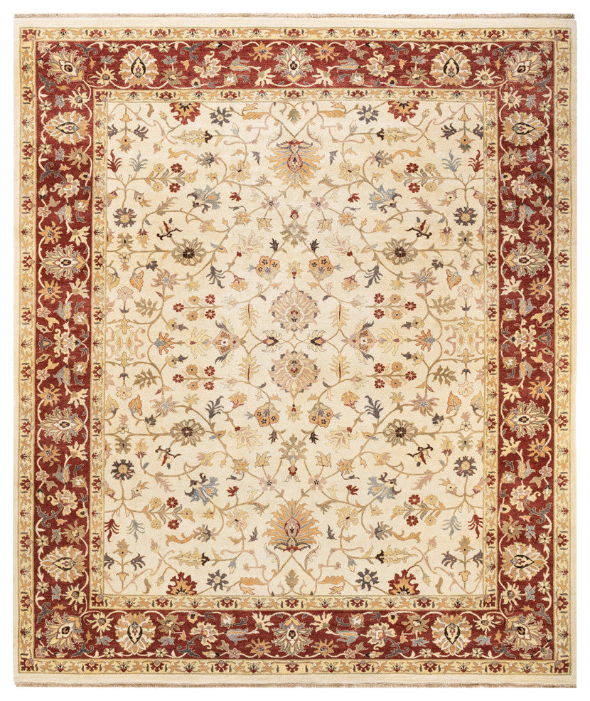 Mogul, One-of-a-Kind Hand-Knotted Area Rug Ivory, 9'2"x11'2"