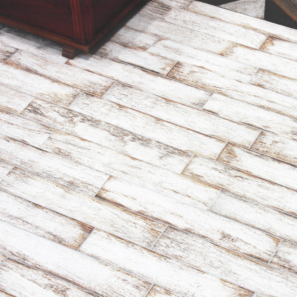 Bora Porcelain Floor and Wall Tile, White