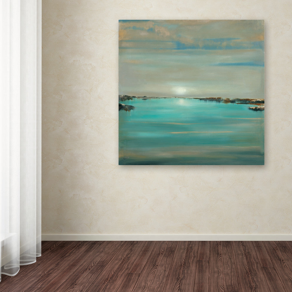 Rio 'Blue Light' Canvas Art, 35"x35"