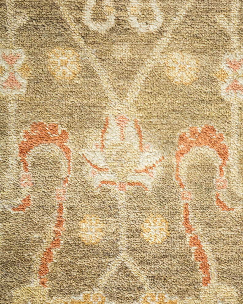 Mogul, One-of-a-Kind Hand-Knotted Area Rug Green, 12'2"x18'3"