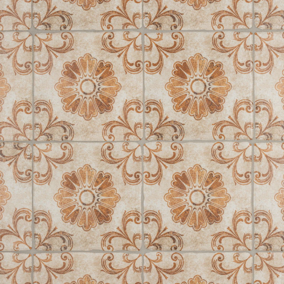 Costa Arena Decor Fleur Ceramic Floor and Wall Tile