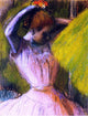 Edgar Degas Ballet Corps Member Fixing Her Hair Gallery Wrapped Canvas Print