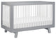 Hudson 3-in-1 Convertible Crib With Toddler Bed Conversion Kit, Grey White