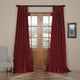 Ruby Vintage Textured FauxDupioni Silk Curtain Single Panel, 50"x120"