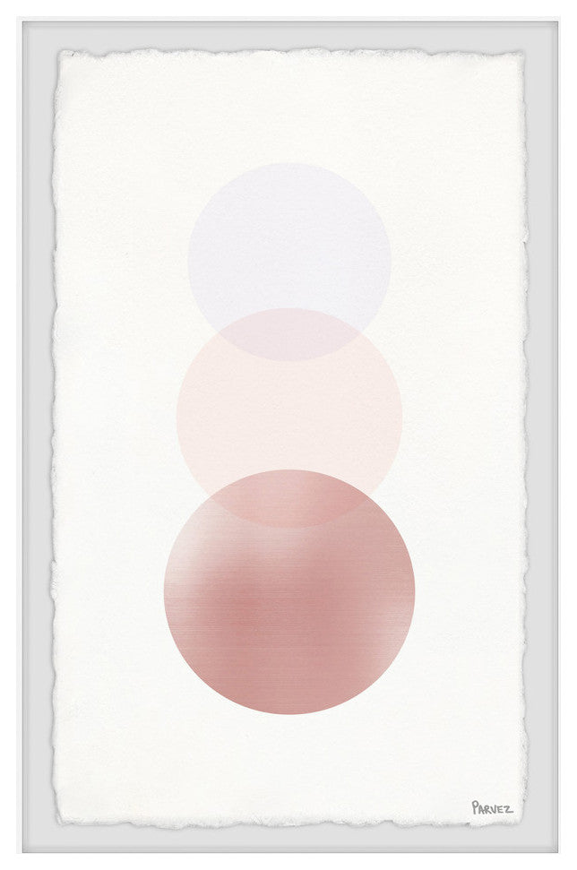 "Pink Ombre" Framed Painting Print, 30"x45"