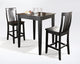 3-Piece Pub Dining Set, Tapered Leg, School House Stools