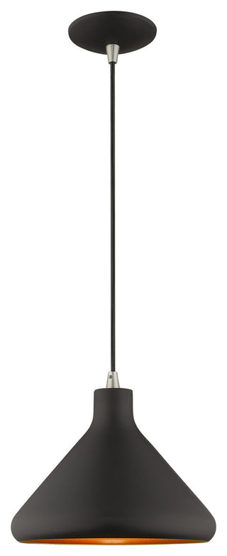 Livex Lighting Black 1-Light Mini Pendant