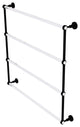 Pacific Grove 4 Tier 36" Ladder Towel Bar with Groovy Accents, Matte Black