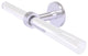Clearview 2 Arm Guest Towel Holder, Satin Chrome